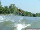 mike wakeboard at the river